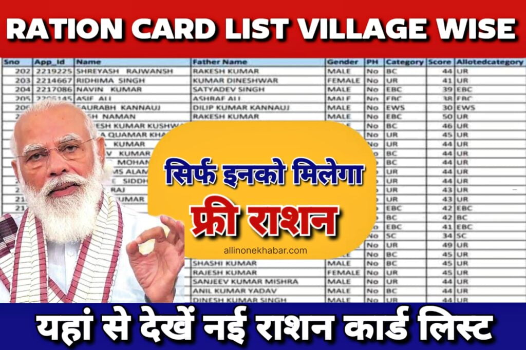 Ration Card List Village Wise 2024 राशन कार्ड ग्रामीण लिस्ट हुई जारी, यहां से करें चेक